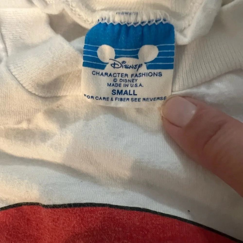 Vintage Mickey Mouse Club 80s Single Stitch White T-Shirt Size Small